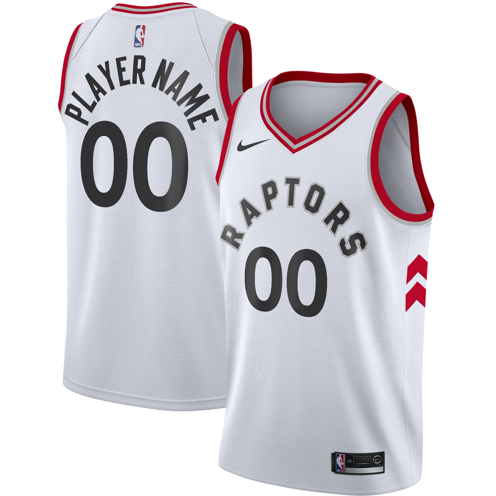 Toronto Raptors 2020\/21 Swingman Custom Jersey - Association Edition - White