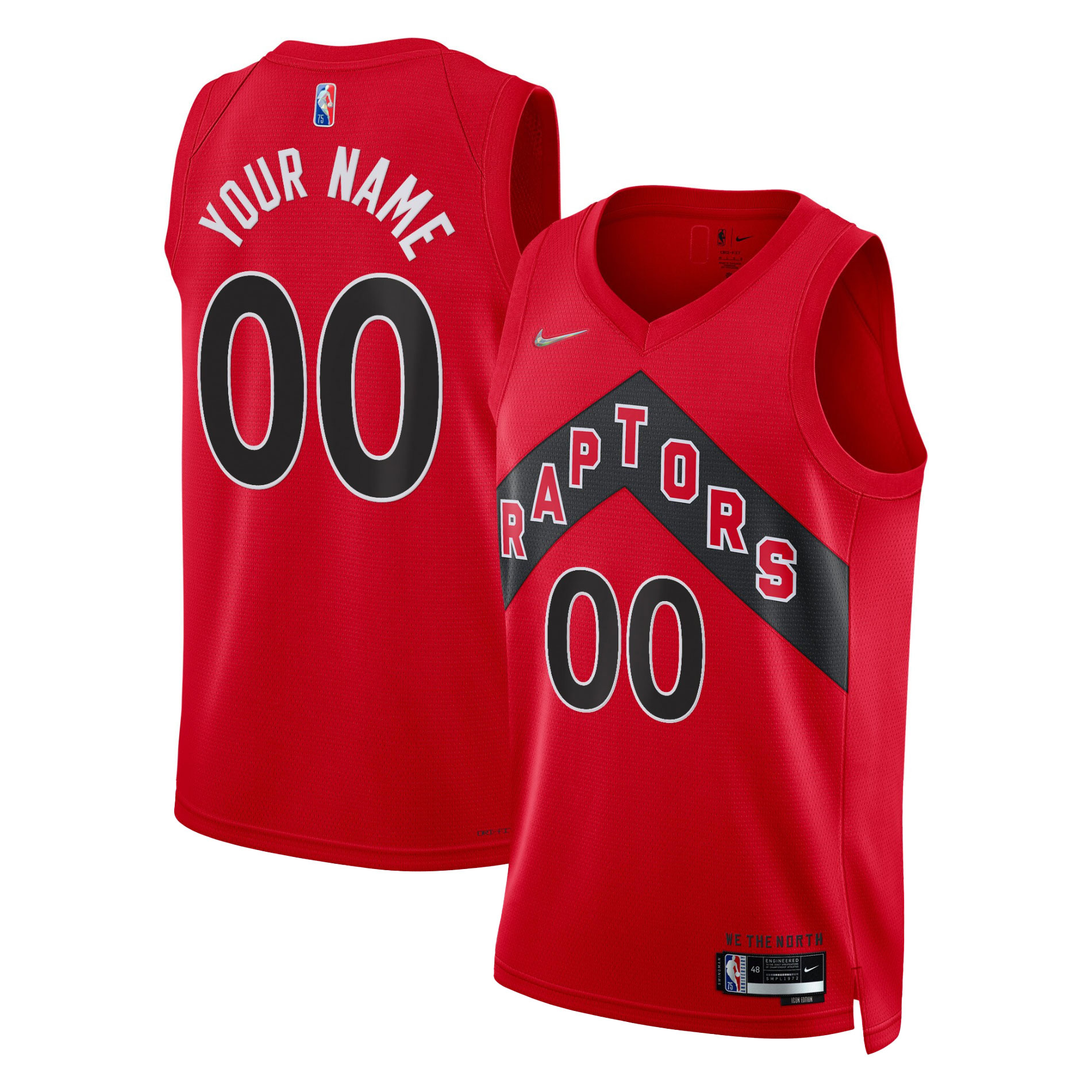Toronto Raptors 2021\/22 Diamond Swingman Custom Jersey - Icon Edition - Red