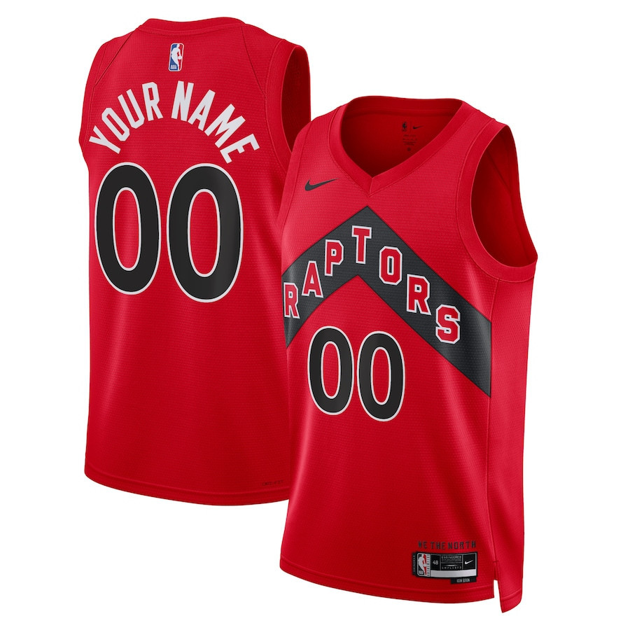 Toronto Raptors 2023/24 Icon Swingman Custom Men Jersey - Red