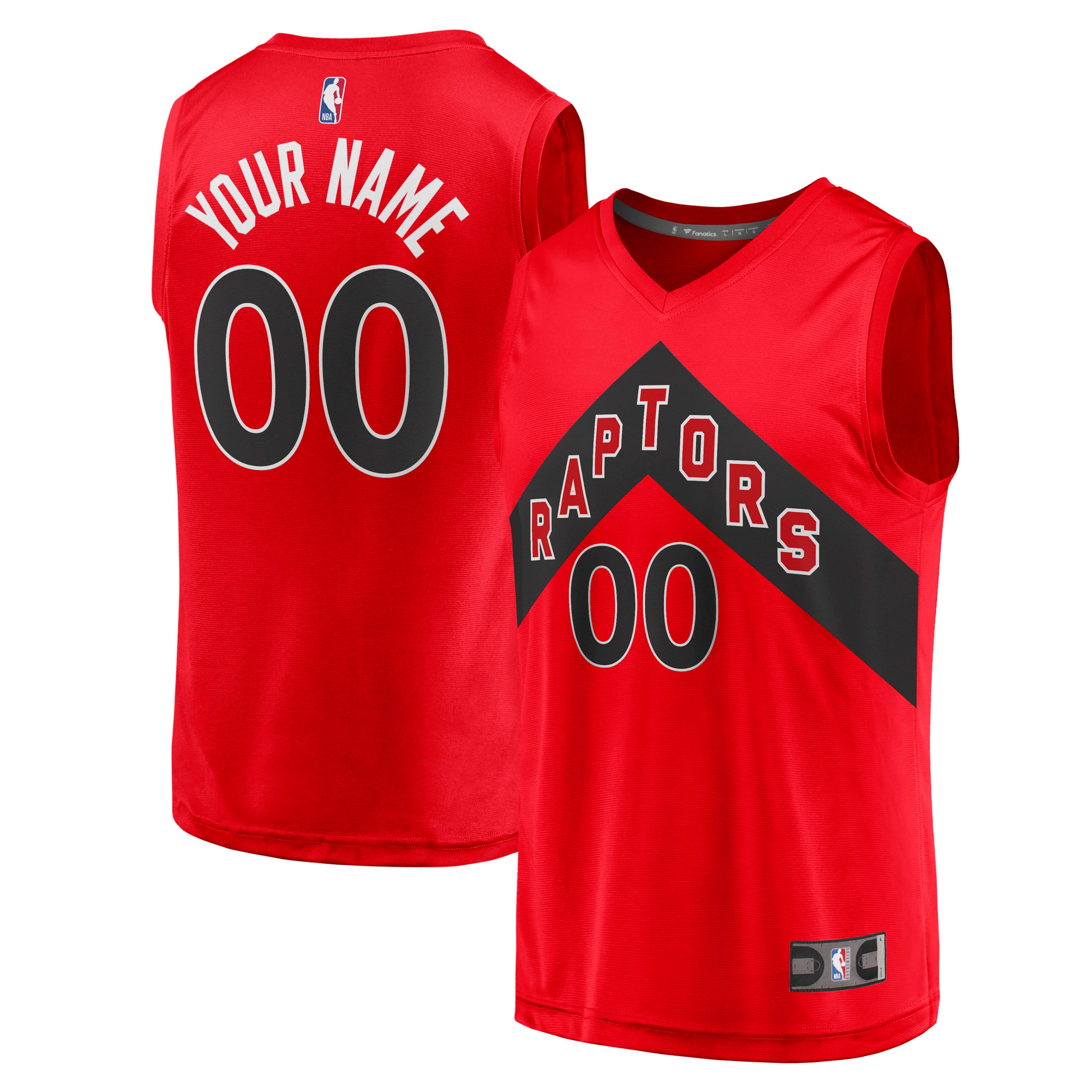Toronto Raptors Fanatics Fast Break Replica Custom Jersey - Icon Edition - Red