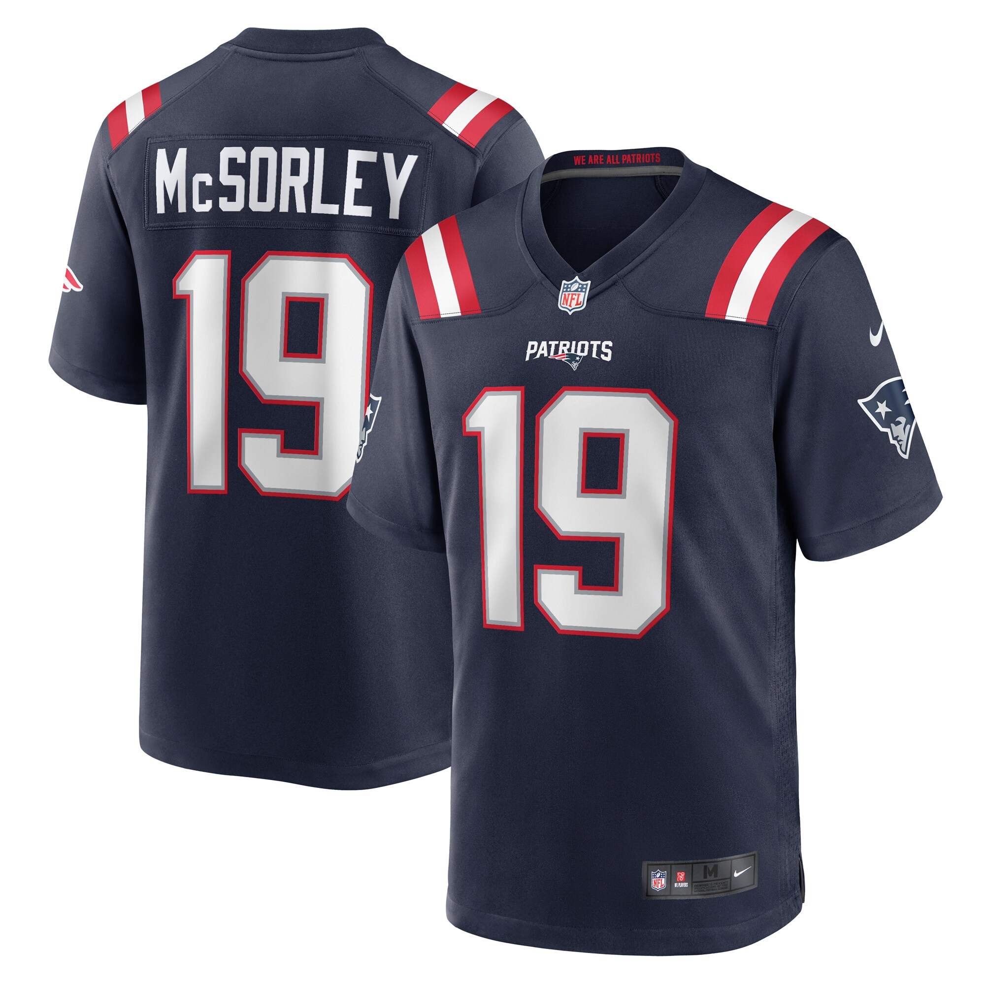 Trace McSorley New England Patriots Game Player Jersey - Navy