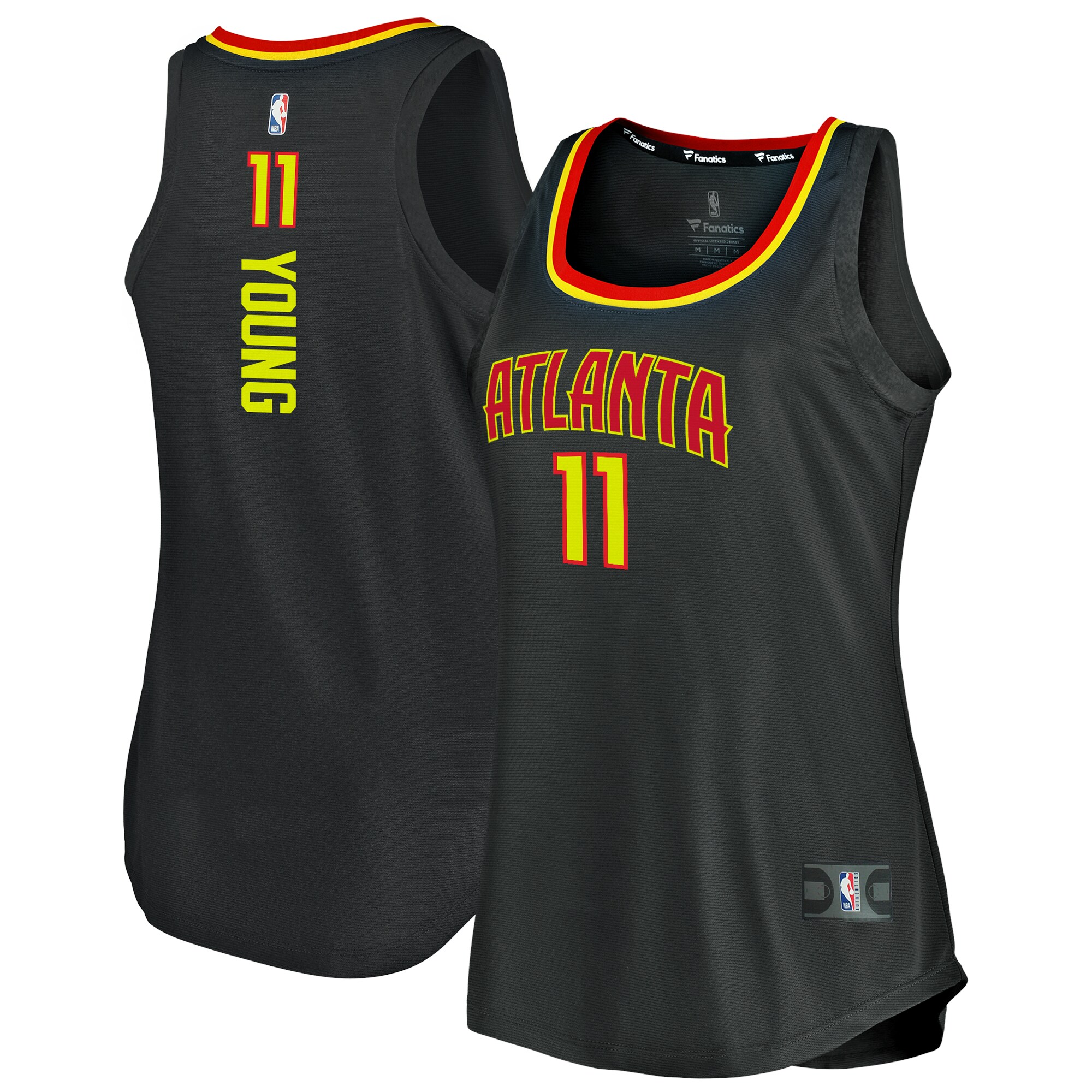 Trae Young Atlanta Hawks Fanatics Women's Fast Break Tank Jersey - Icon Edition - Black