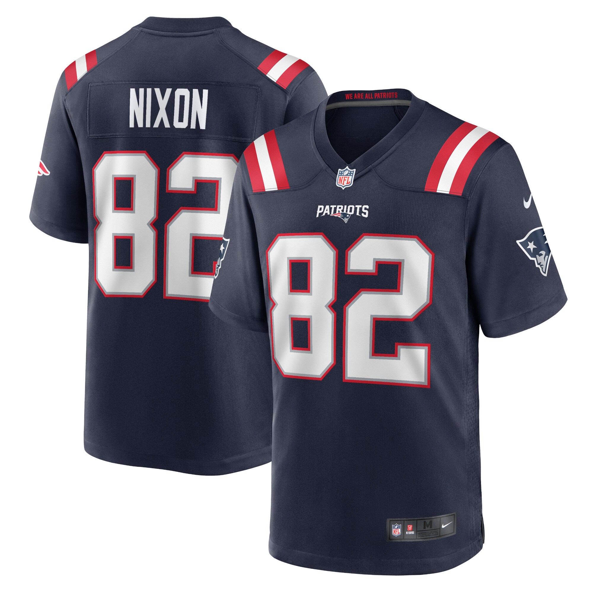 Tre Nixon New England Patriots Player Game Jersey - Navy