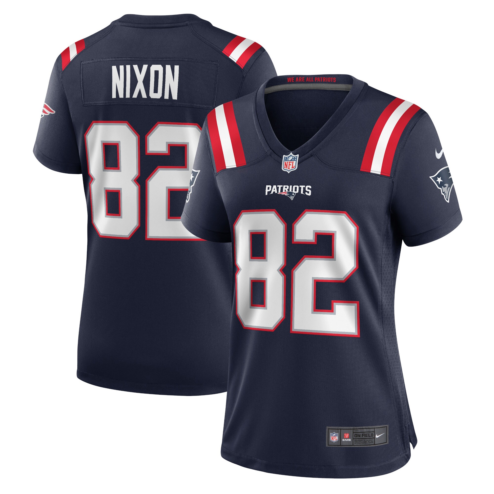 Tre Nixon New England Patriots Women's Player Game Jersey - Navy