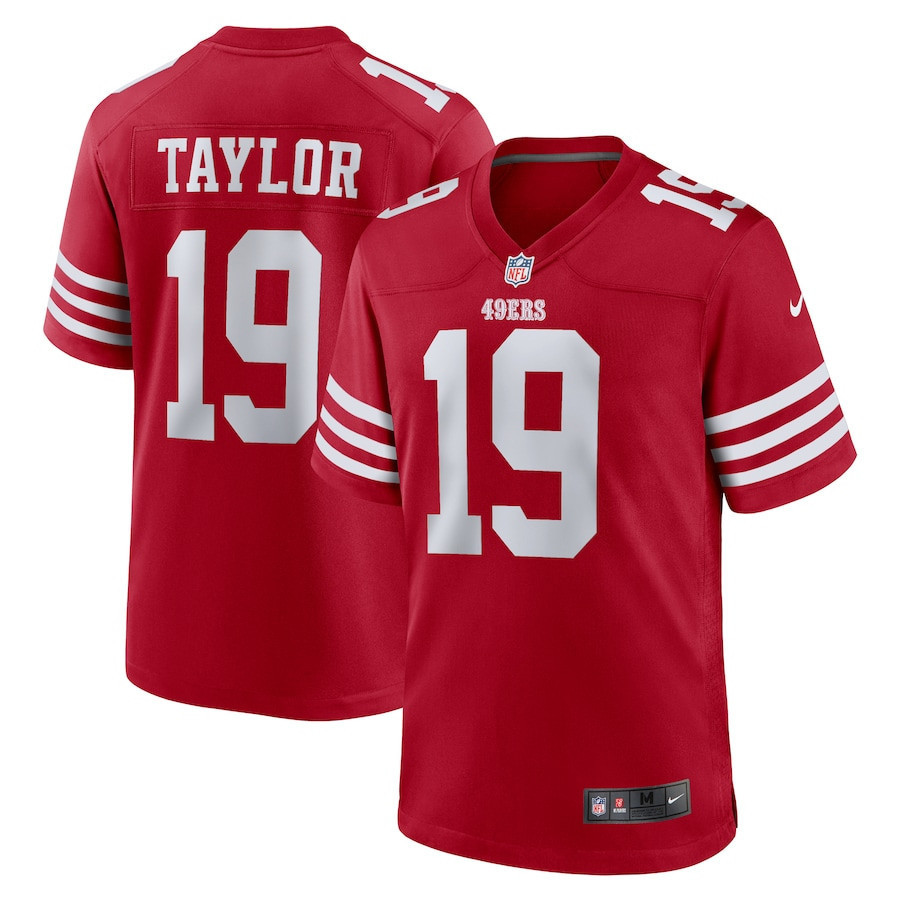 Trent Taylor 19 San Francisco 49ers Team Game Men Jersey - Scarlet