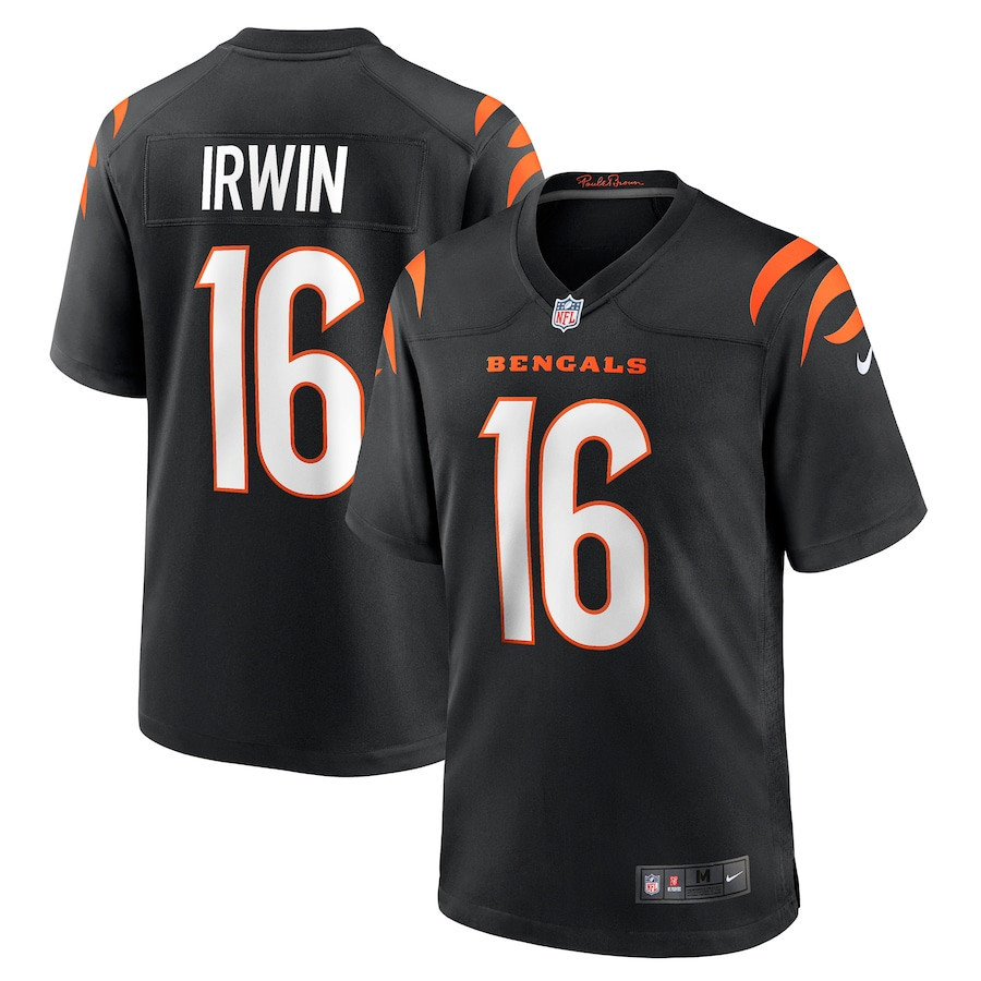 Trenton Irwin 16 Cincinnati Bengals Men Game Jersey - Black