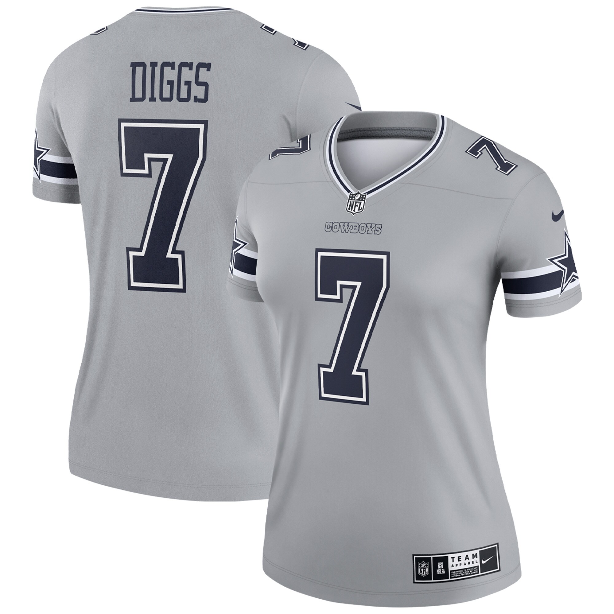 Trevon Diggs Dallas Cowboys Women's Inverted Legend Jersey - Silver