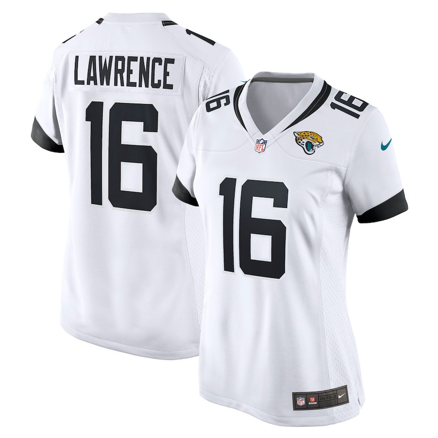 Trevor Lawrence 16 Jacksonville Jaguars Women's Game Jersey - White