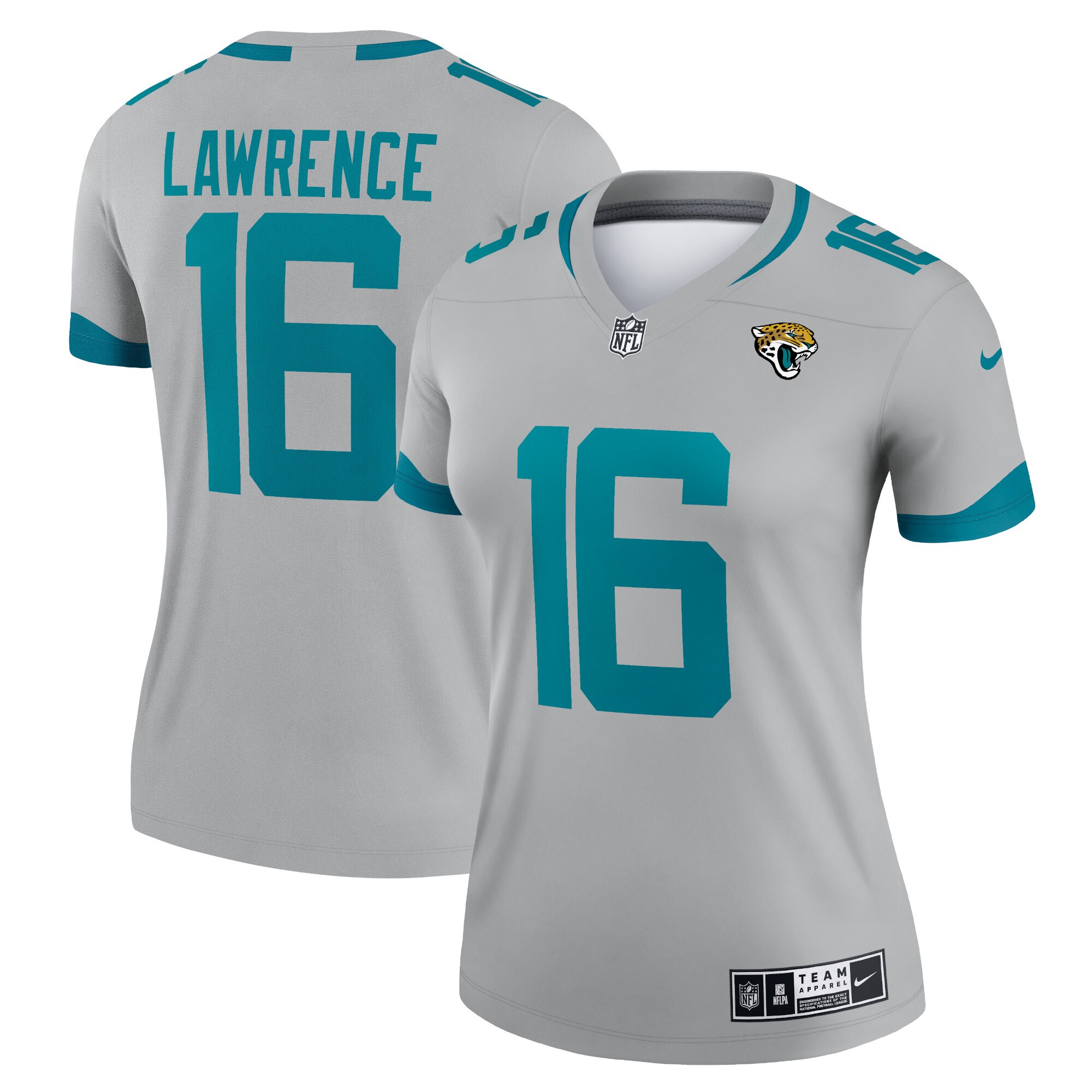 Trevor Lawrence Jacksonville Jaguars Women's Inverted Legend Jersey - Silver