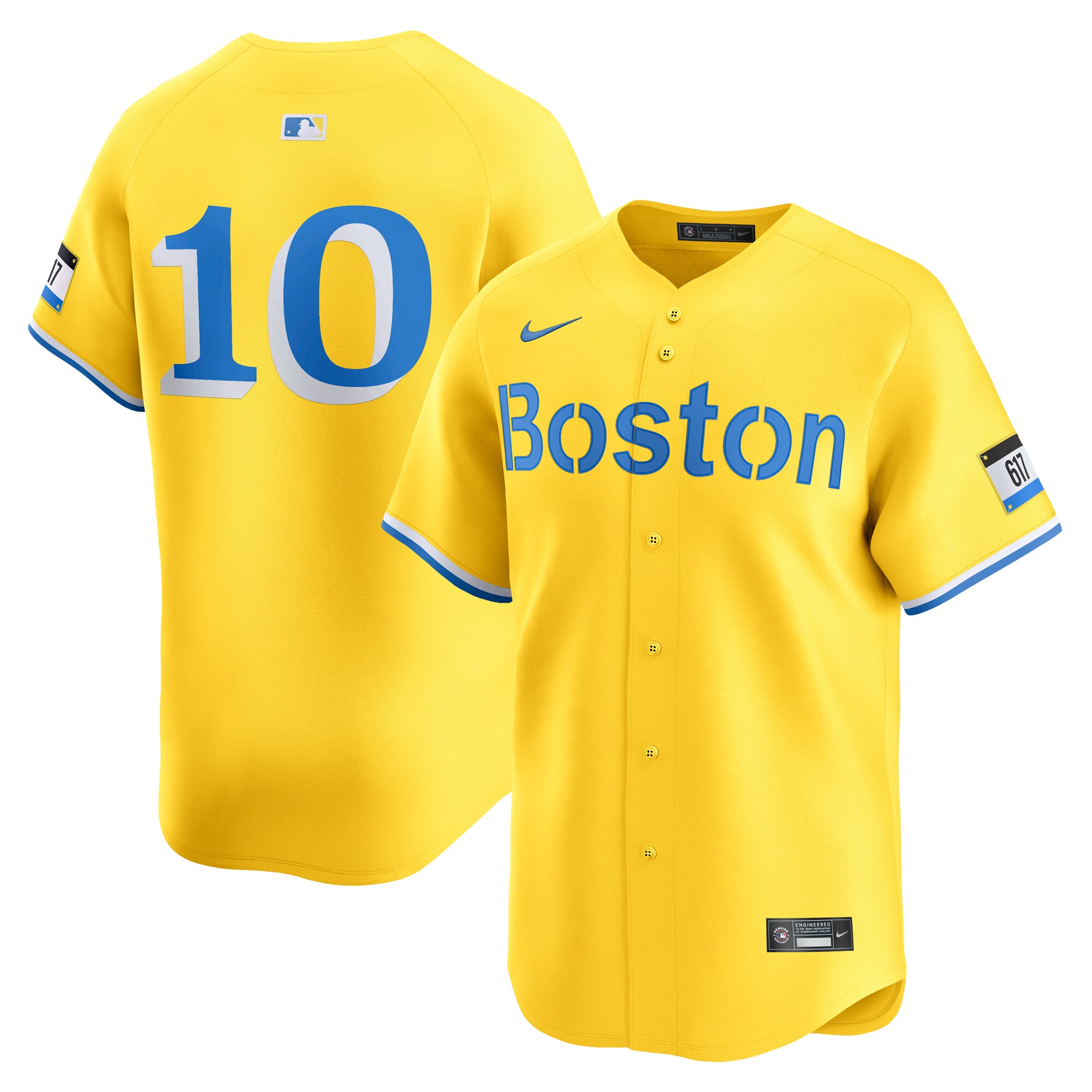 Trevor Story Boston Red Sox City Connect Limited Player Jersey - Gold