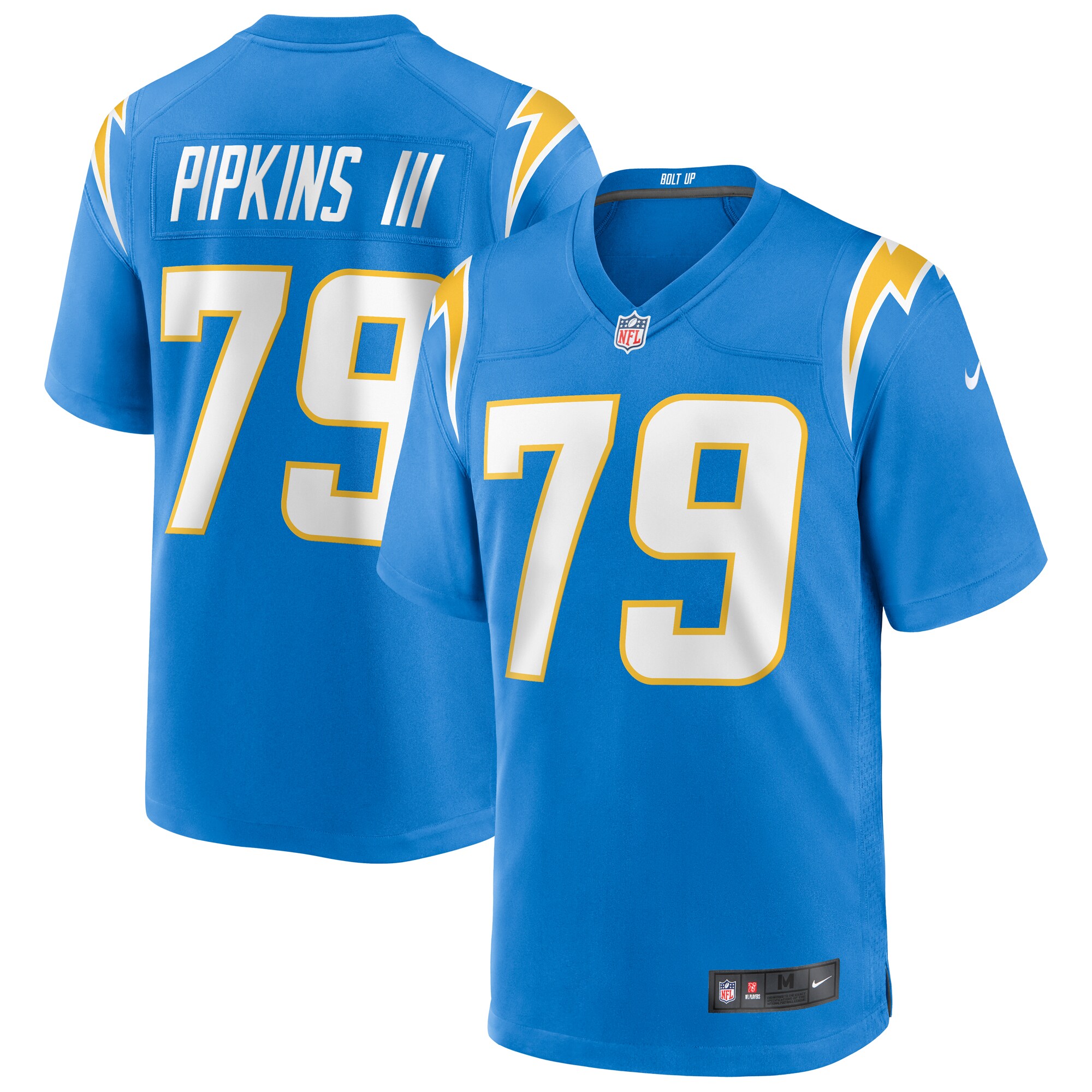 Trey Pipkins III Los Angeles Chargers Game Jersey - Powder Blue