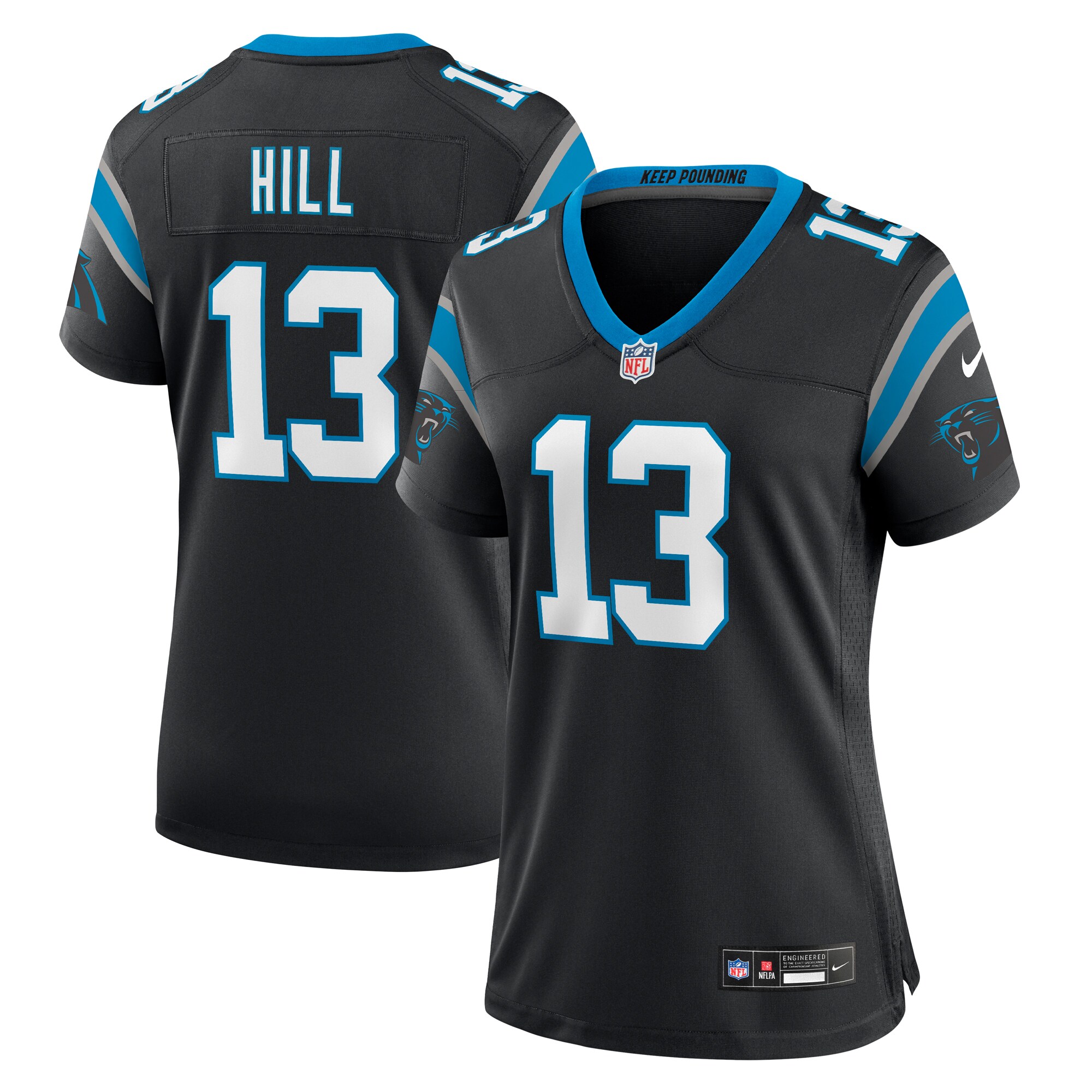 Troy Hill Carolina Panthers Women's Team Game Jersey - Black