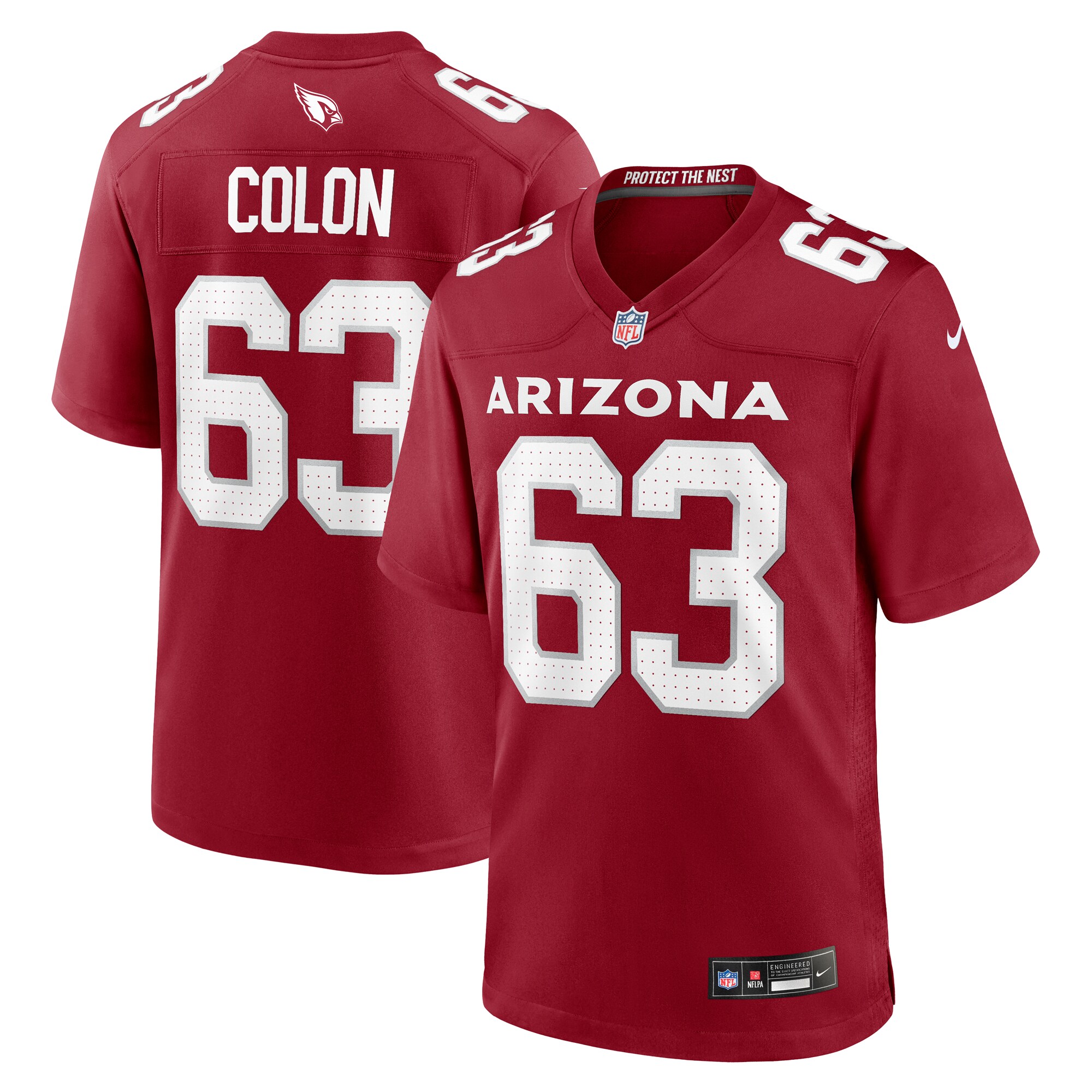 Trystan Colon Arizona Cardinals Team Game Jersey - Cardinal