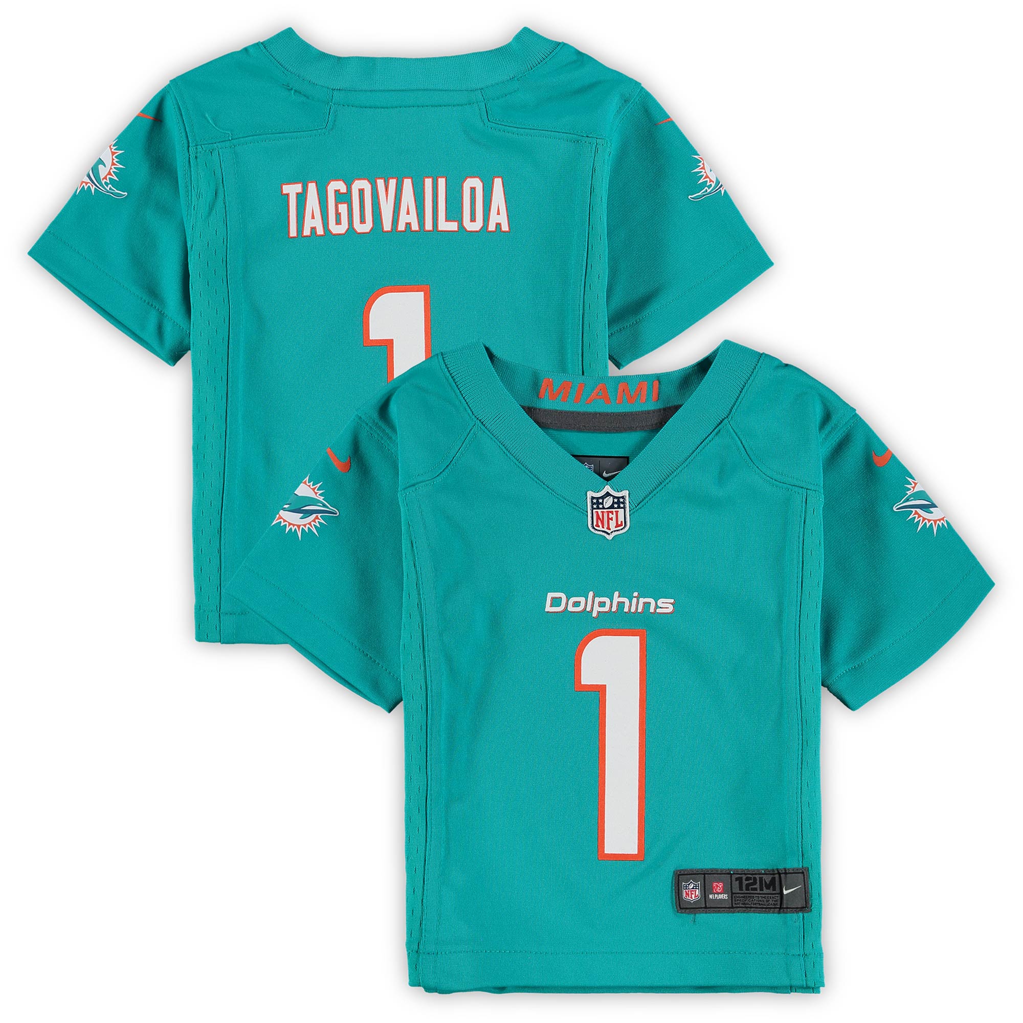 Tua Tagovailoa Miami Dolphins Infant Game Jersey - Aqua