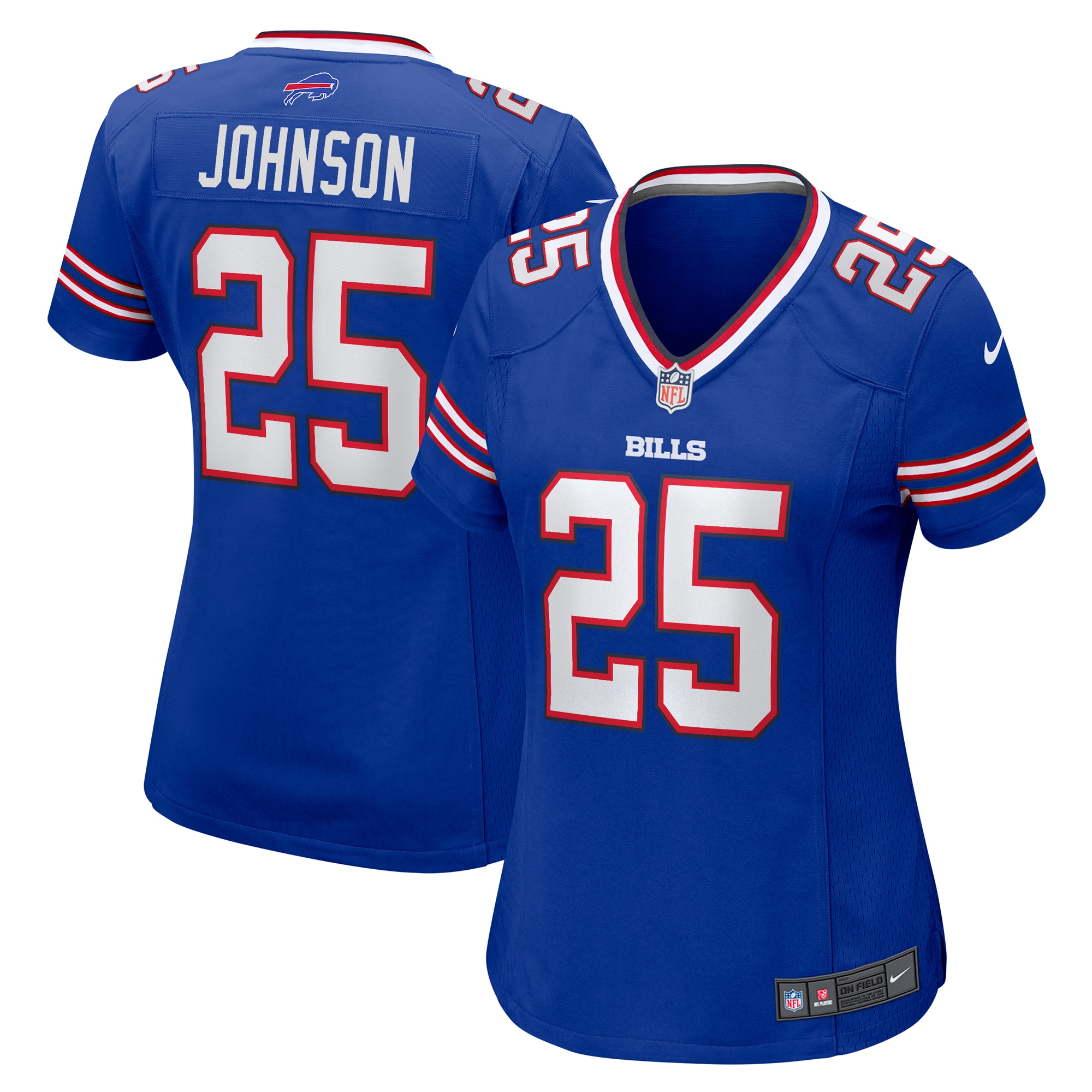 Ty Johnson Buffalo Bills Women's Team Game Jersey - Royal