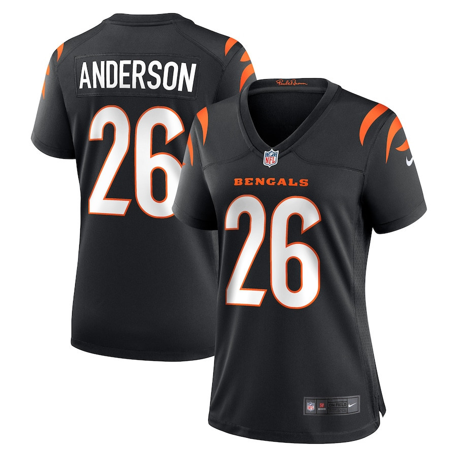 Tycen Anderson 26 Cincinnati Bengals Women Game Jersey - Black