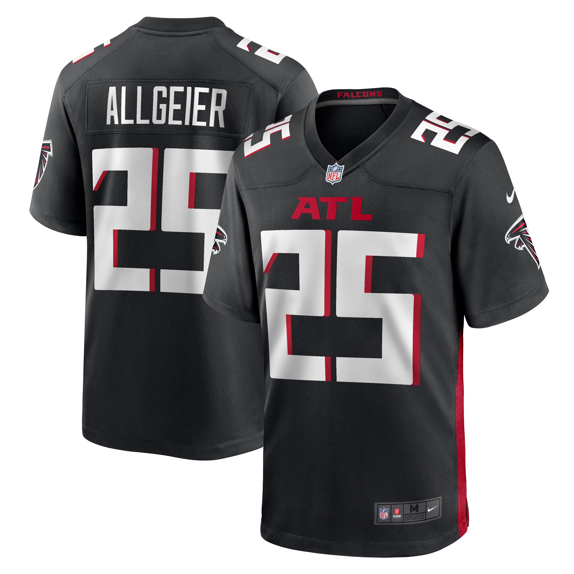Tyler Allgeier Atlanta Falcons Player Game Jersey - Black