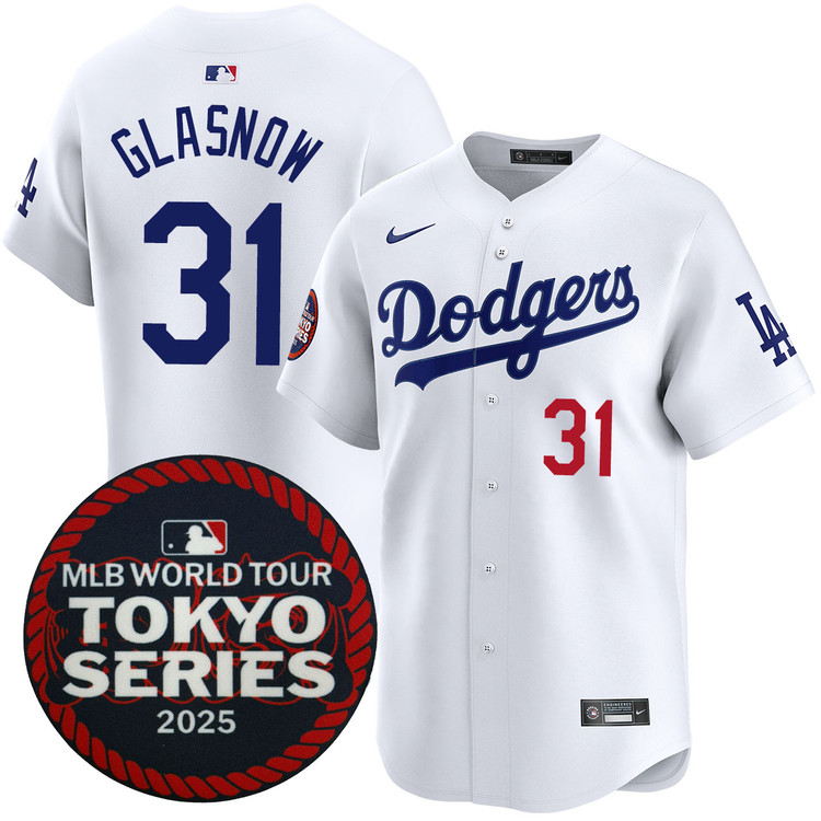 Tyler Glasnow Los Angeles Dodgers Home 2025 Tokyo Series Jersey