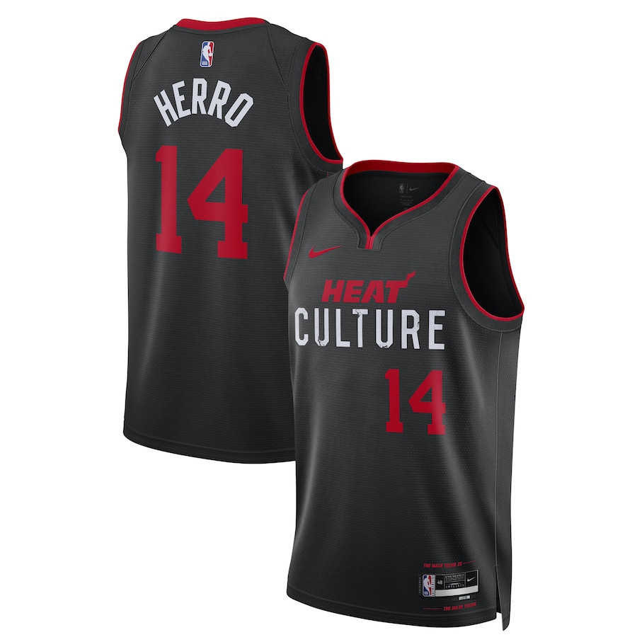Tyler Herro 14 Miami Heat 2023/24 Swingman Jersey - City Edition - Unisex Black