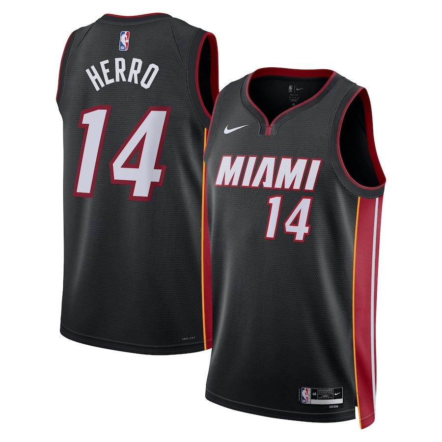 Tyler Herro 14 Miami Heat Unisex Swingman Jersey - Icon Edition - Black