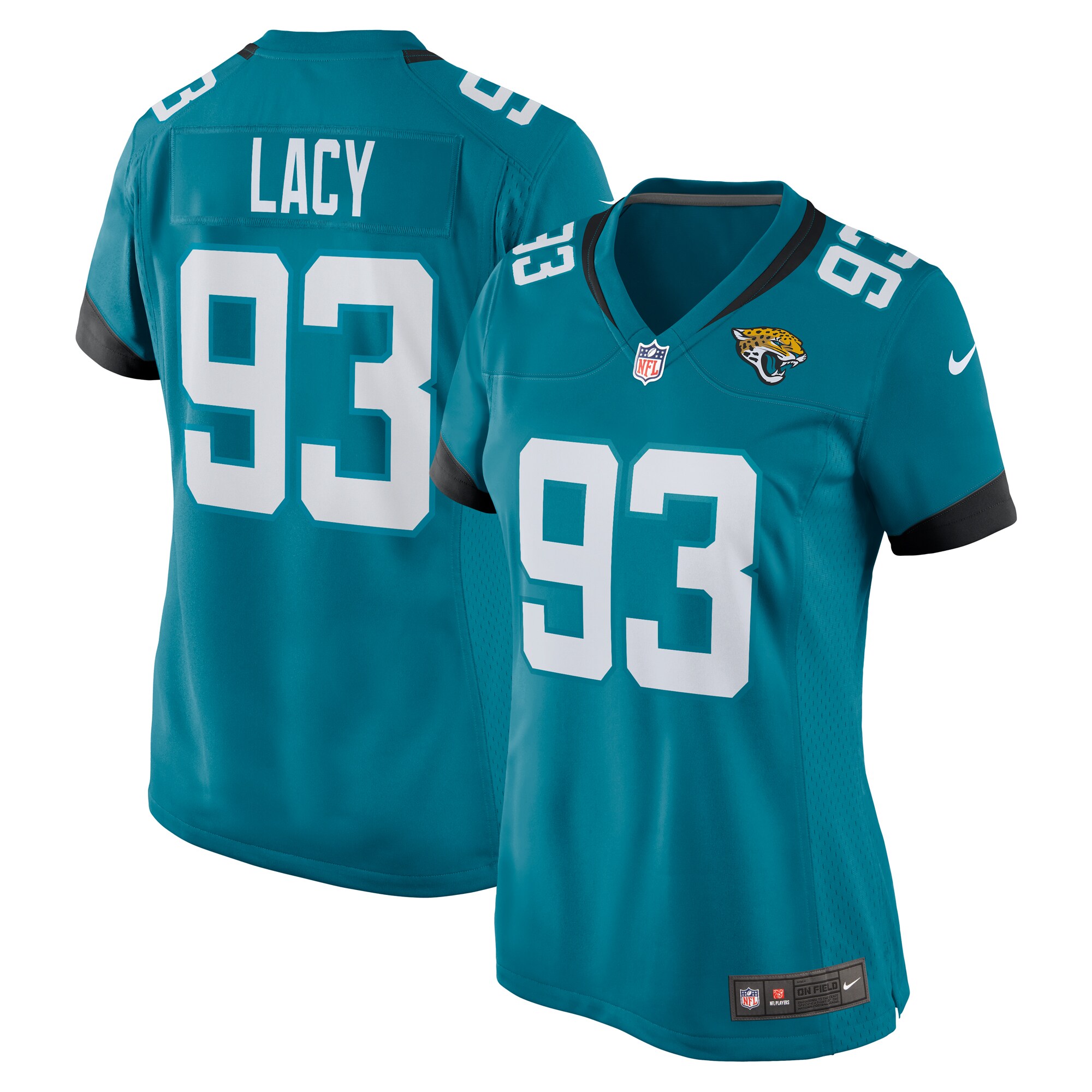 Tyler Lacy Jacksonville Jaguars Women's Team Game Jersey - Teal