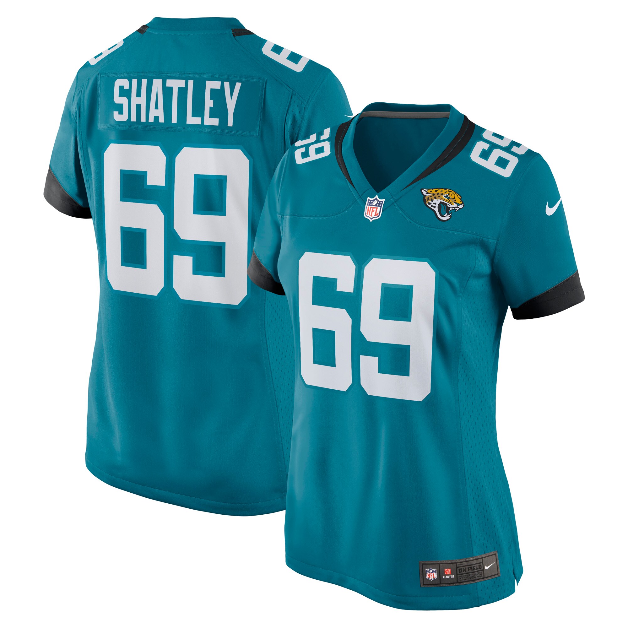 Tyler Shatley Jacksonville Jaguars Women's Game Jersey - Teal