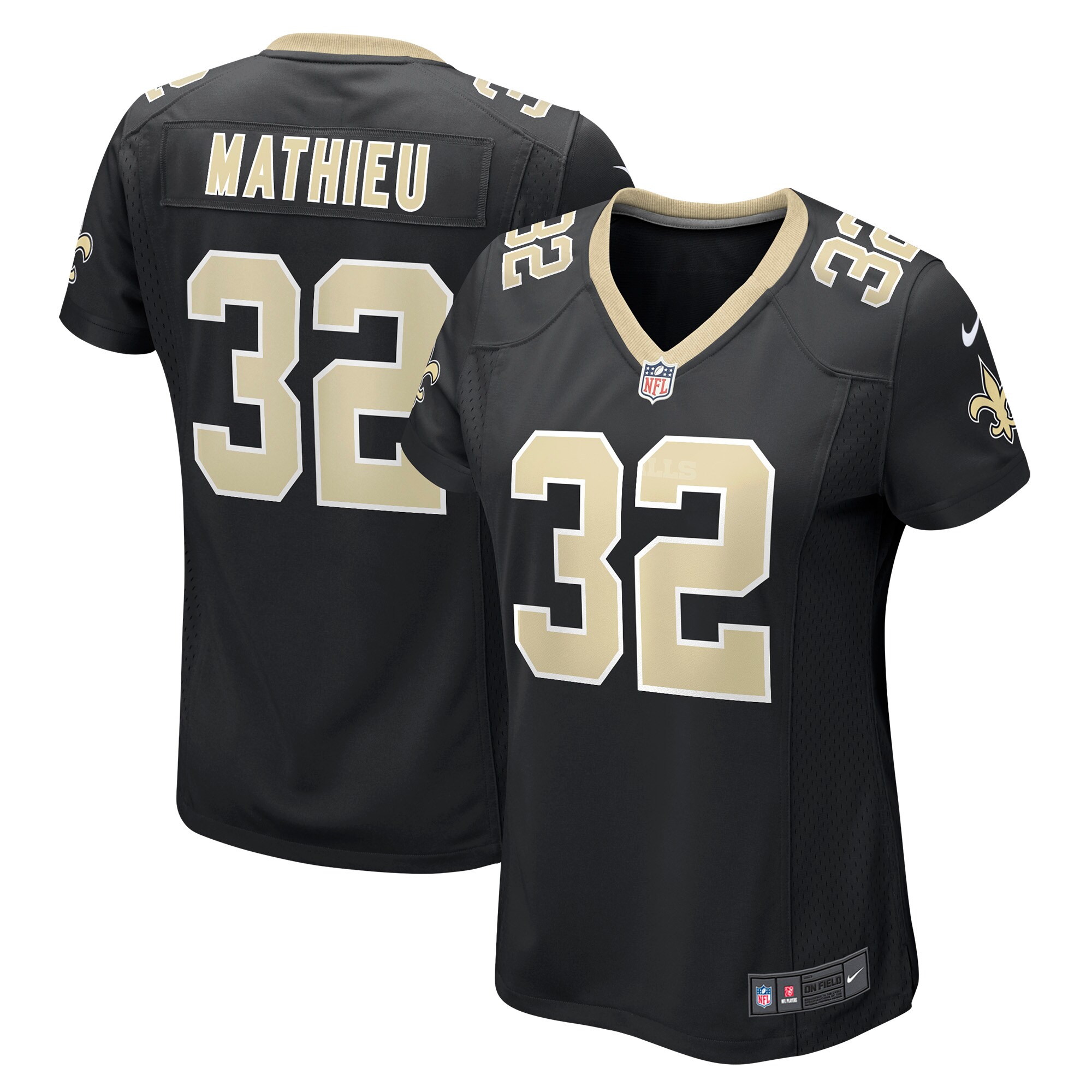 Tyrann Mathieu New Orleans Saints Women's Player Jersey - Black