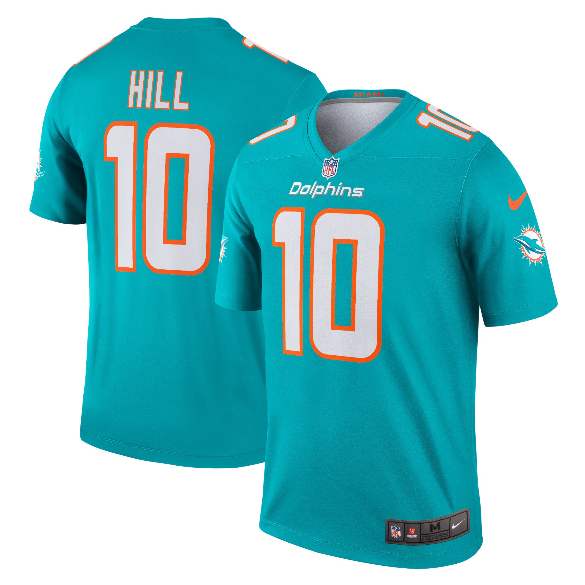 Tyreek Hill Miami Dolphins Legend Jersey - Aqua