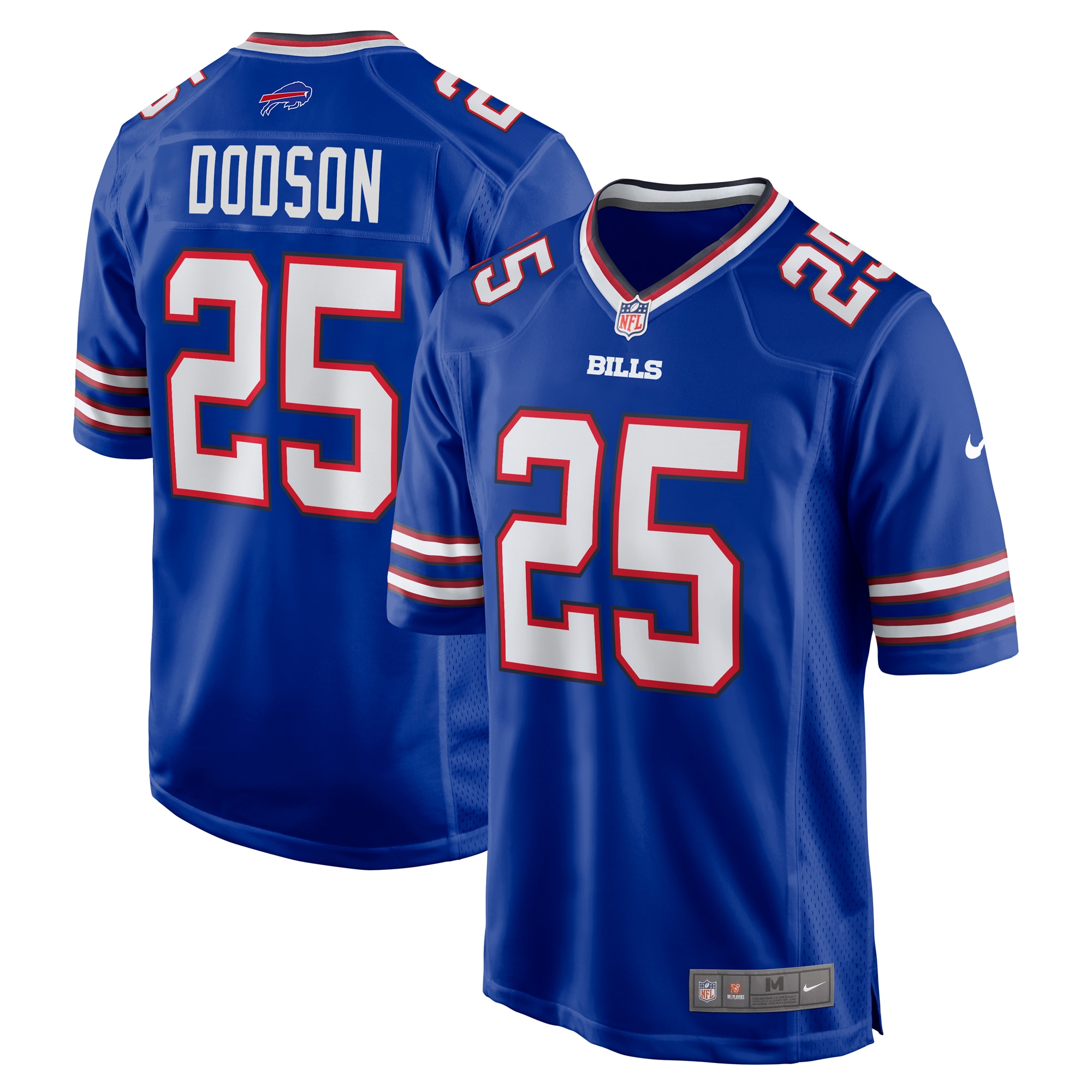 Tyrel Dodson Buffalo Bills Team Game Jersey - Royal