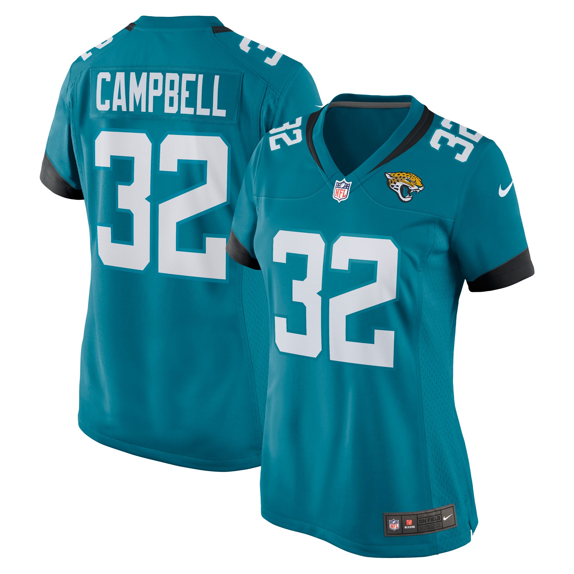Tyson Campbell Jacksonville Jaguars Women's Game Jersey - Teal
