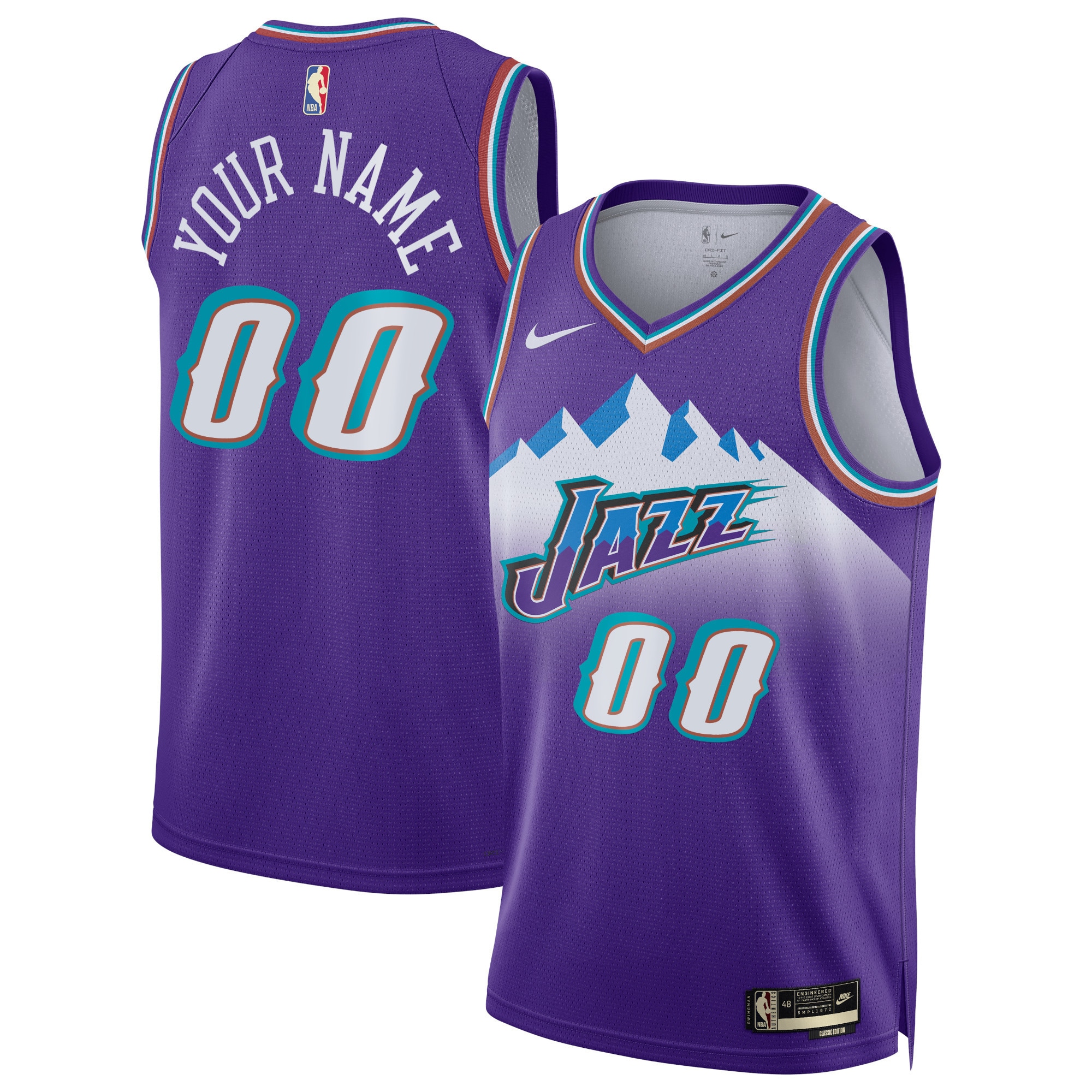 Utah Jazz Unisex 2022\/23 Custom Swingman Jersey - Classic Edition - Purple