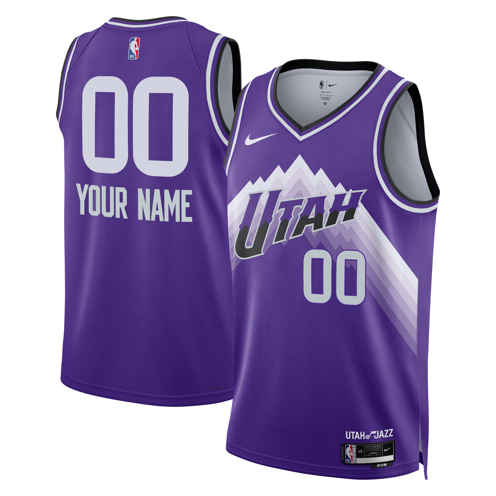 Utah Jazz Unisex 2023\/24 Custom Swingman Jersey - Purple - City Edition