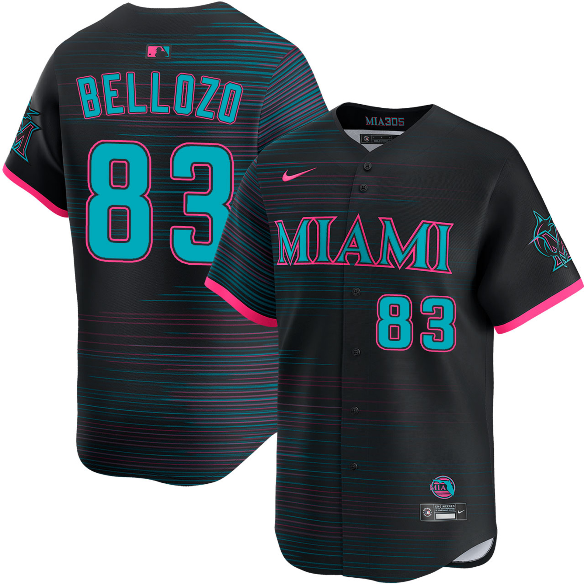Valente Bellozo Miami Marlins City Connect 2.0 Limited Jersey