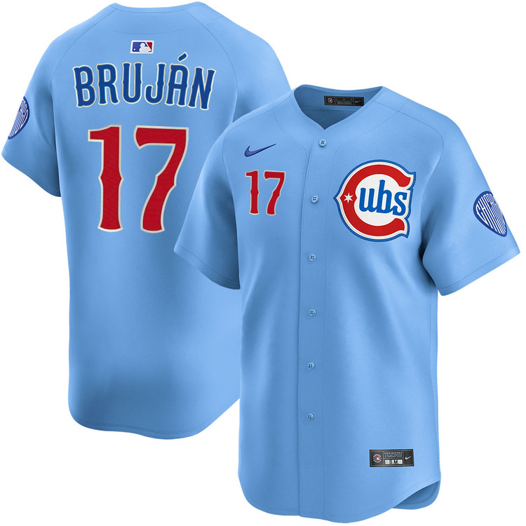 Vidal Bruján an Chicago Cubs Blues Alternate Limited Jersey