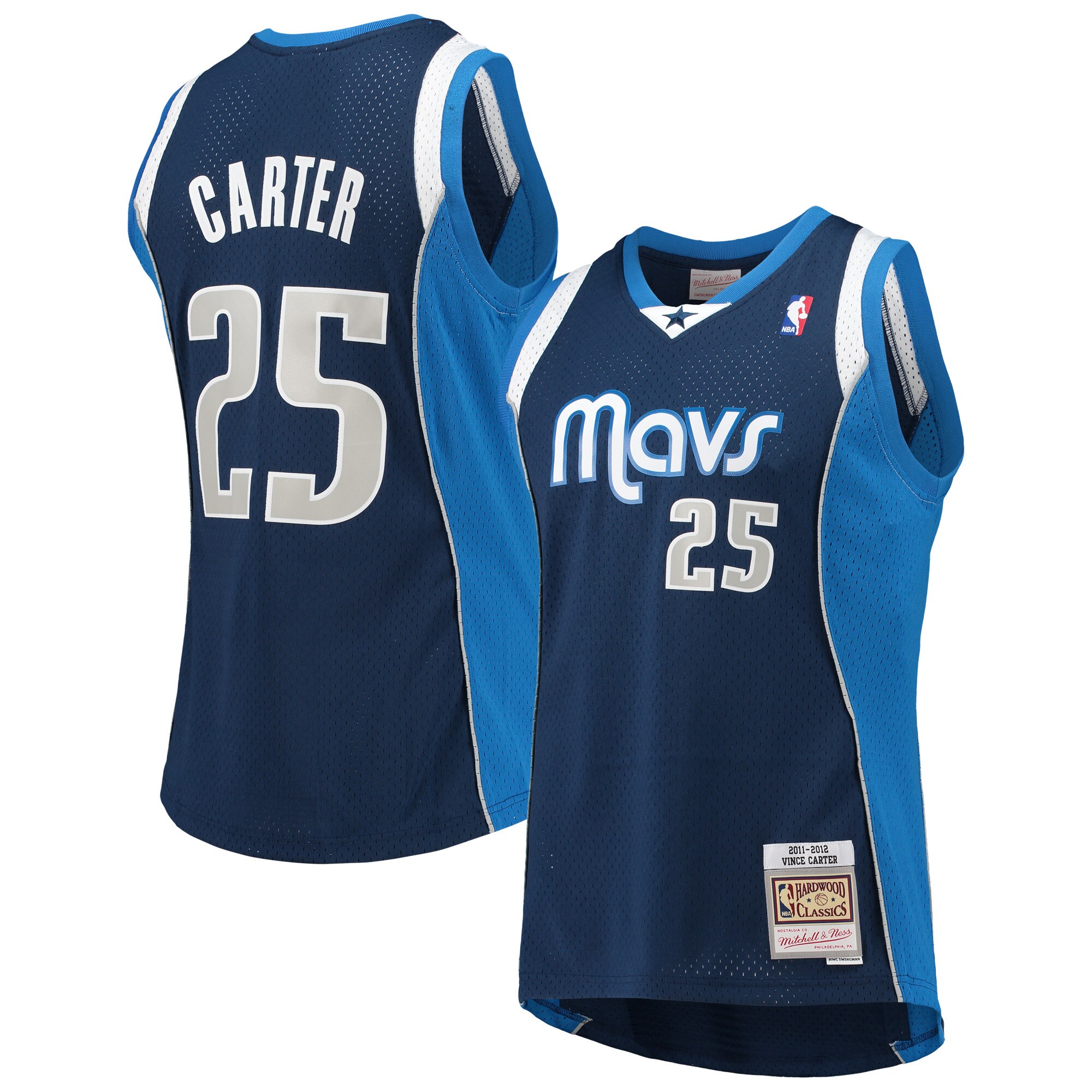 Vince Carter Dallas Mavericks Mitchell & Ness 2011\/12 Hardwood Classics Swingman Jersey - Navy