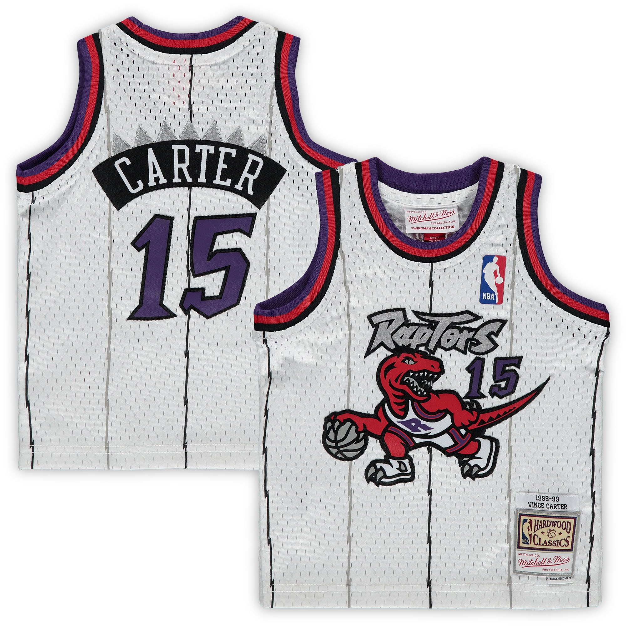 Vince Carter Toronto Raptors Mitchell & Ness Infant 1998\/99 Hardwood Classics Player Jersey - White