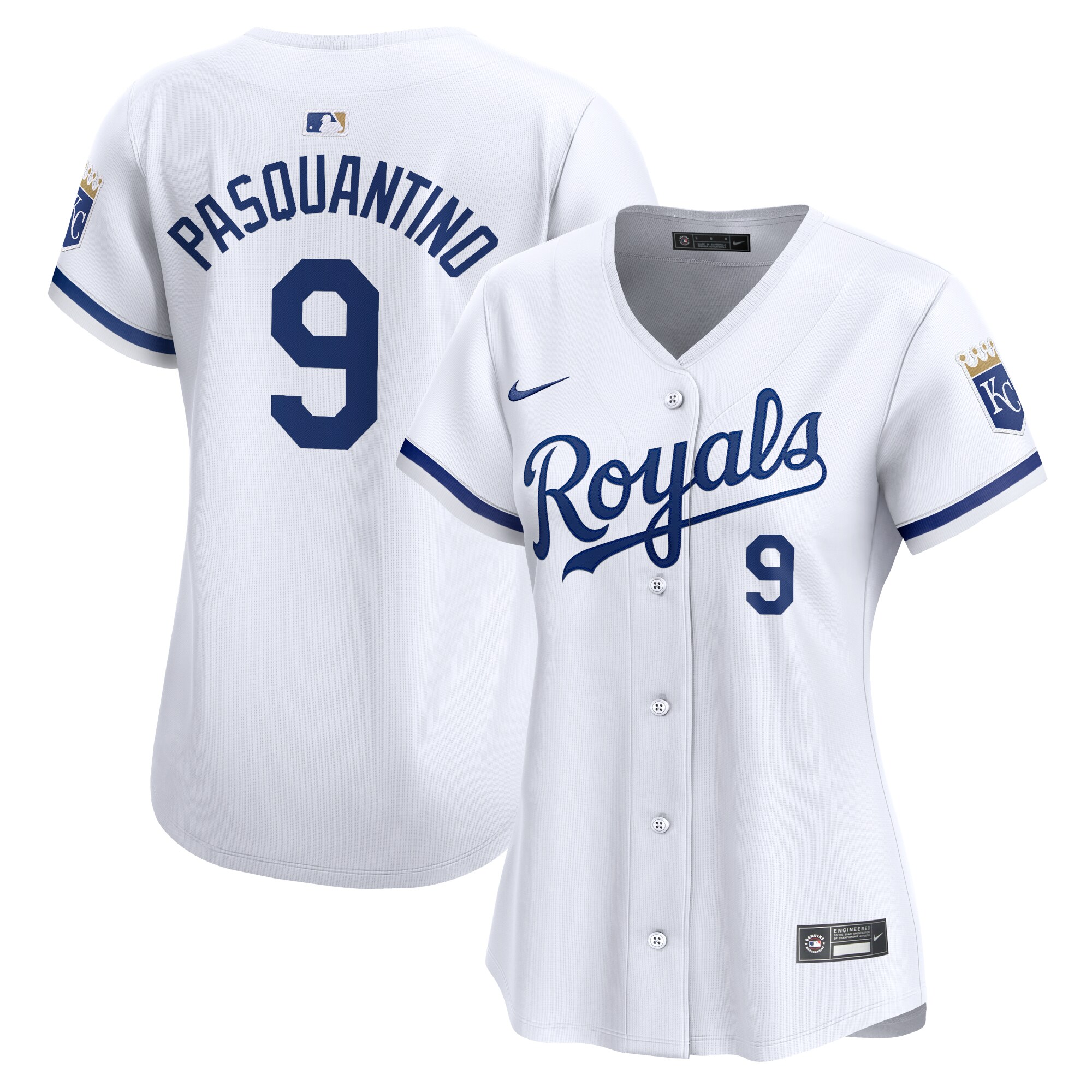 Vinnie Pasquantino Kansas City Royals Women's Home Limited Player Jersey - White