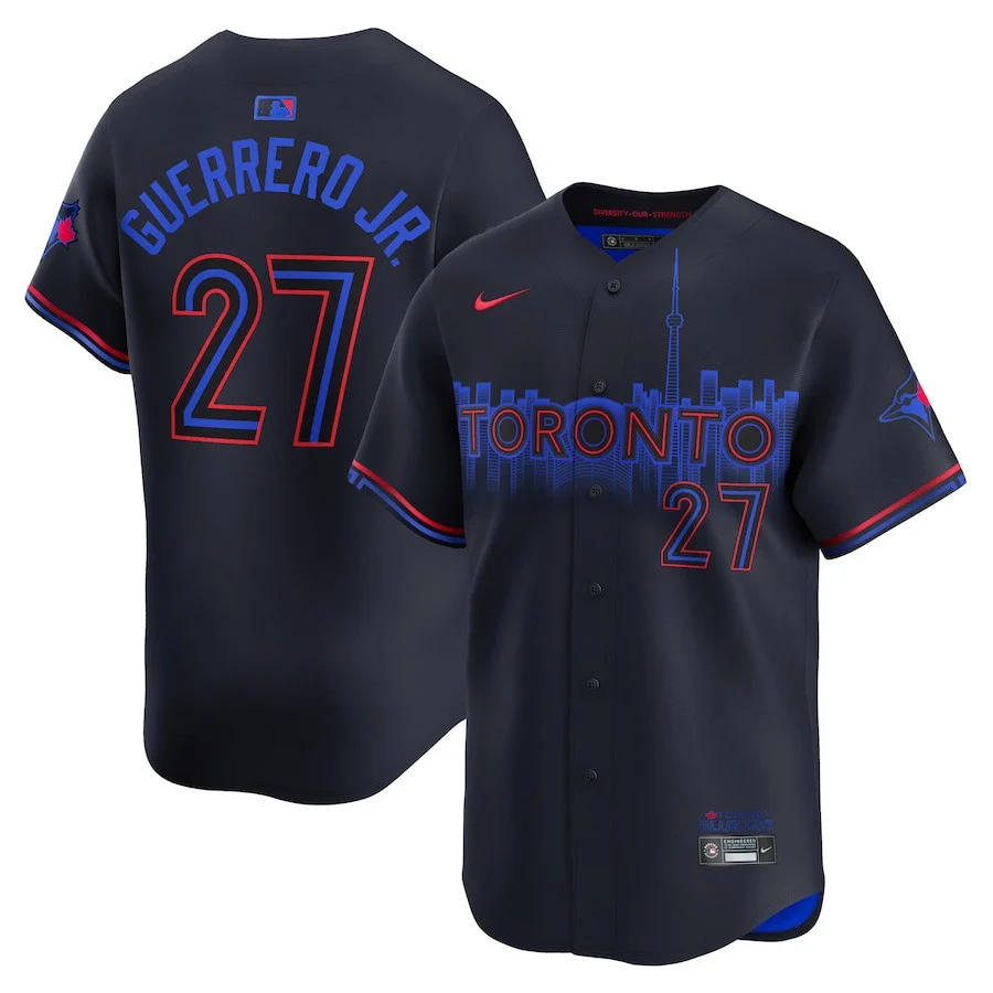 Vladimir Guerrero Jr. 27 Toronto Blue Jays 2024 City Connect Limited Player Men Jersey - Black