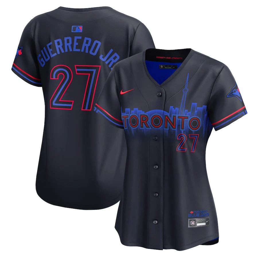 Vladimir Guerrero Jr. 27 Toronto Blue Jays 2024 City Connect Limited Women Jersey - Navy