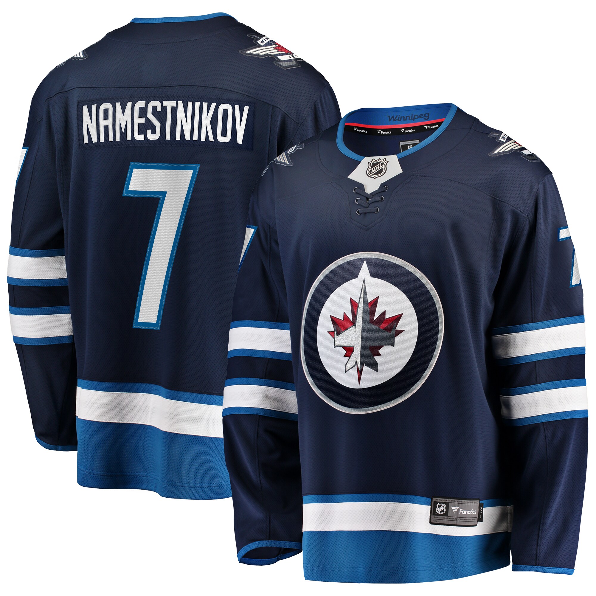 Vladislav Namestnikov Winnipeg Jets Fanatics Home Premier Breakaway Player Jersey - Navy