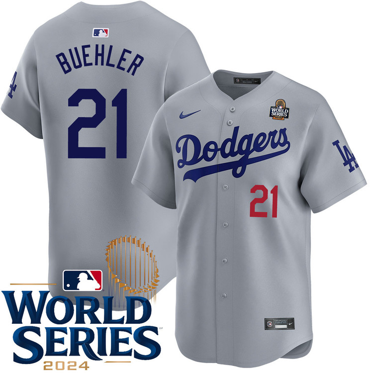 Walker Buehler Los Angeles Dodgers Alternate Road Limited World Series Jersey