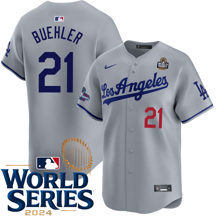 Walker Buehler Los Angeles Dodgers Road Limited World Series Jersey