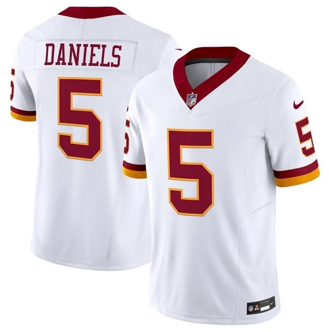 Washington Commanders Jayden Daniels White Super Bowl Era Jersey