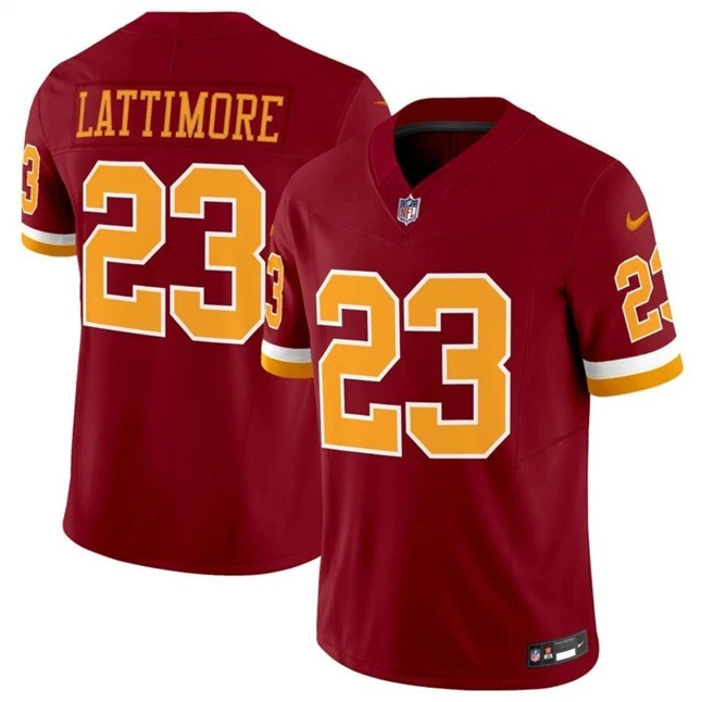 Washington Commanders Marshon Lattimore Burgundy Super Bowl Era Jersey