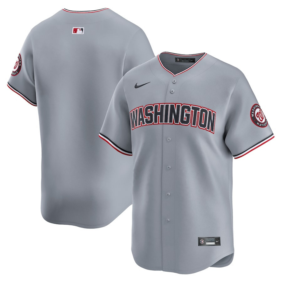 Washington Nationals Road Limited Men Jersey - Gray