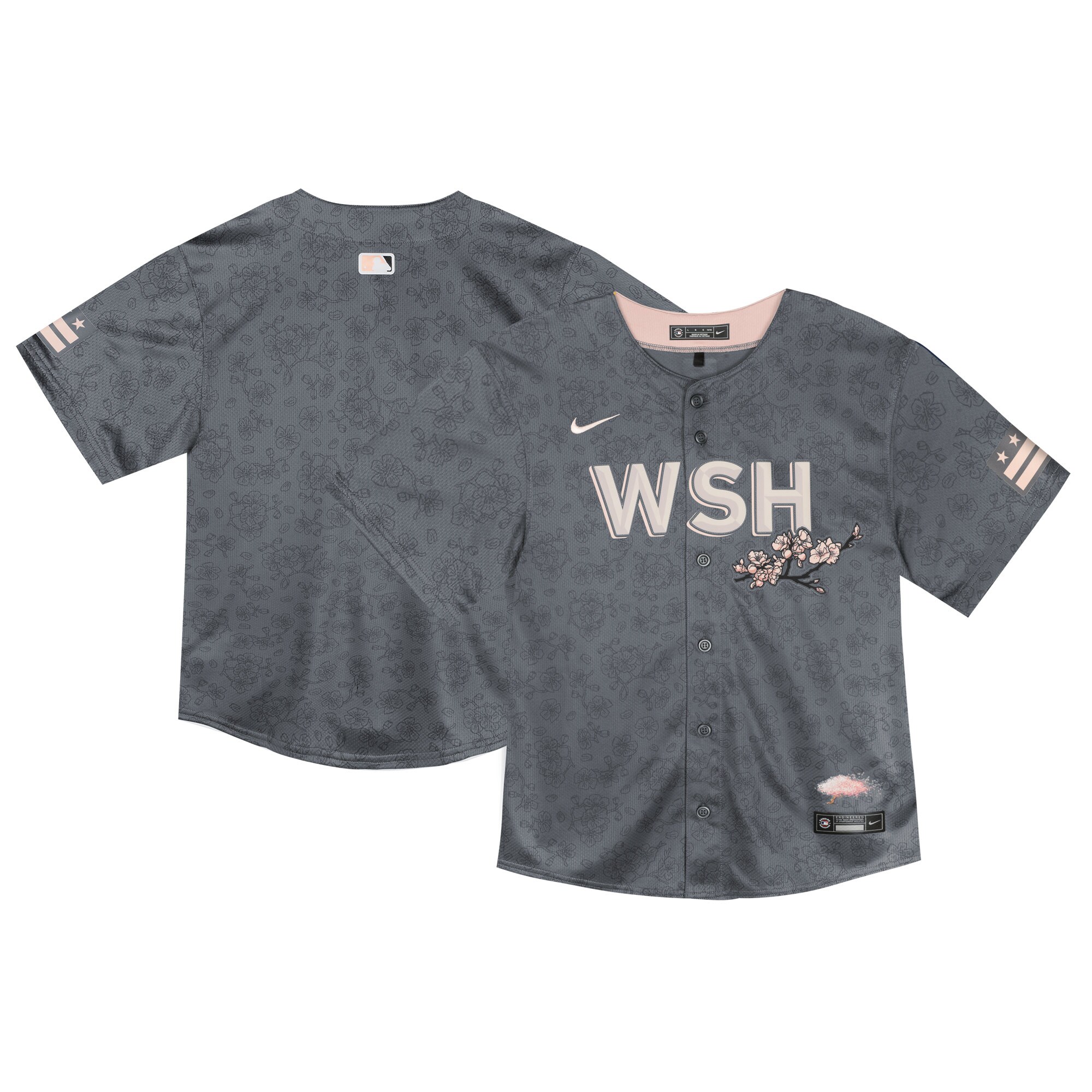 Washington Nationals Toddler City Connect Limited Jersey - Charcoal