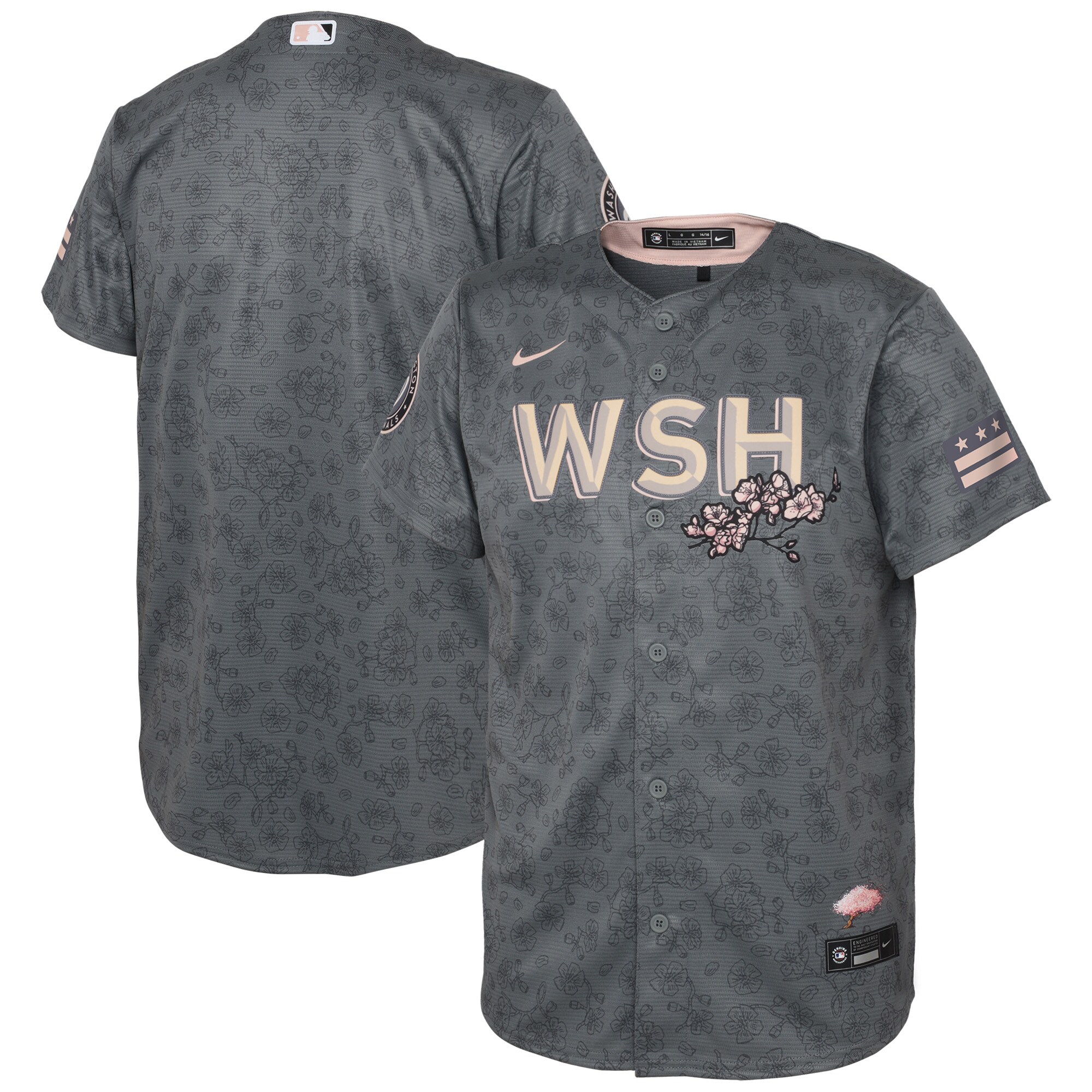 Washington Nationals Youth City Connect Replica Jersey - Gray