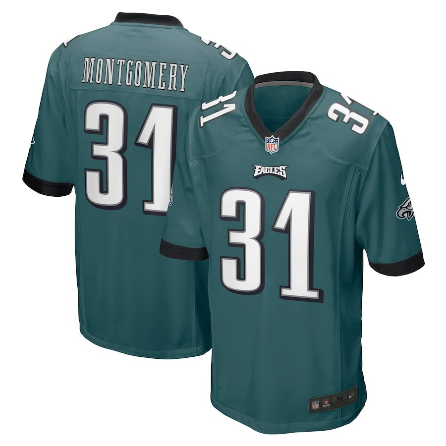 Wilbert Montgomery 31 Philadelphia Eagles Men Retired Jersey - Midnight Green
