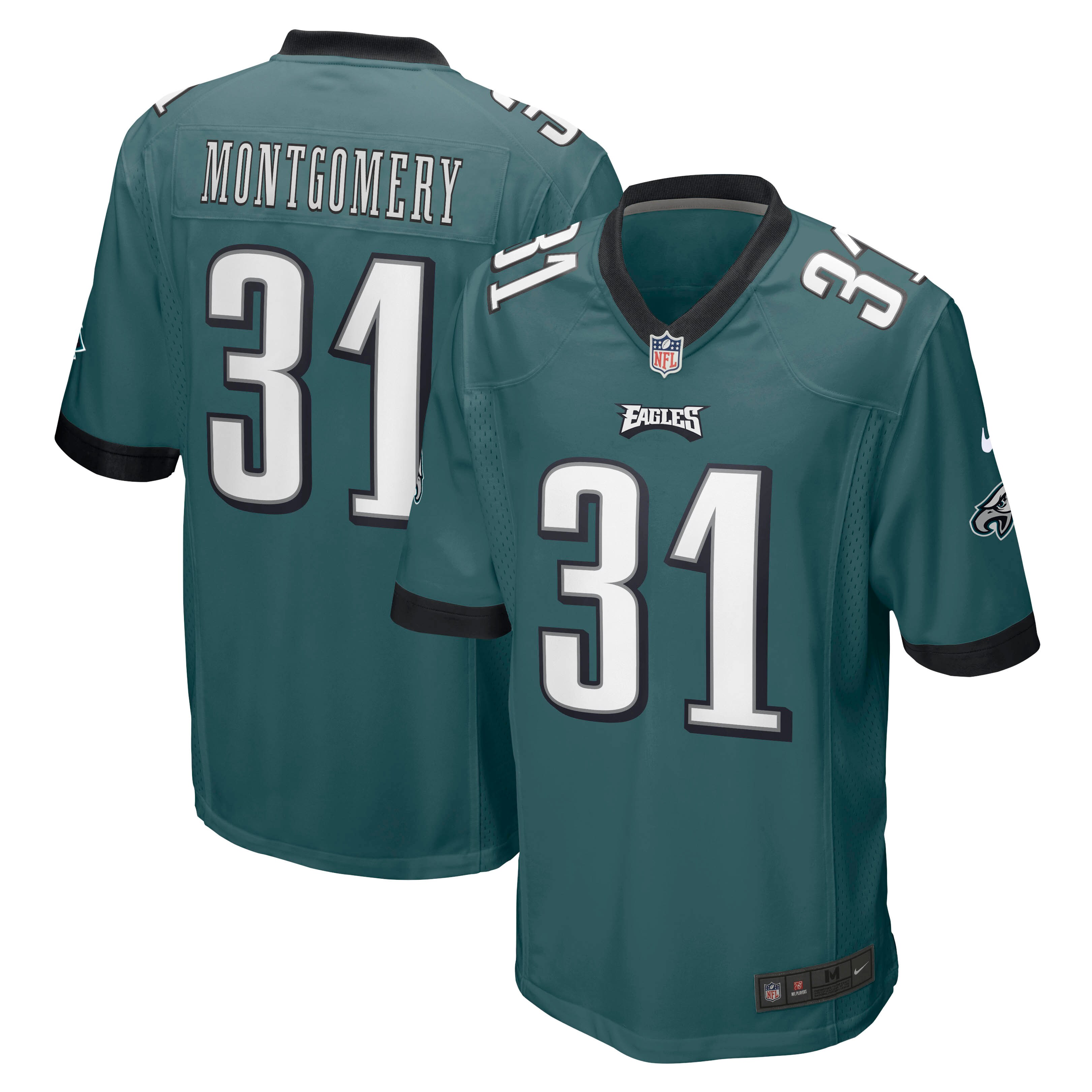 Wilbert Montgomery Philadelphia Eagles Retired Player Jersey - Midnight Green