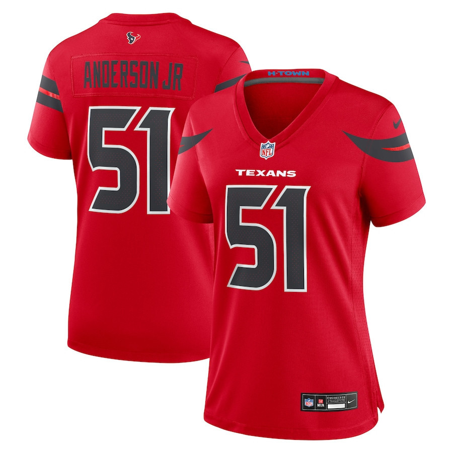 Will Anderson Jr. 51 Houston Texans Women Alternate Game Jersey - Red